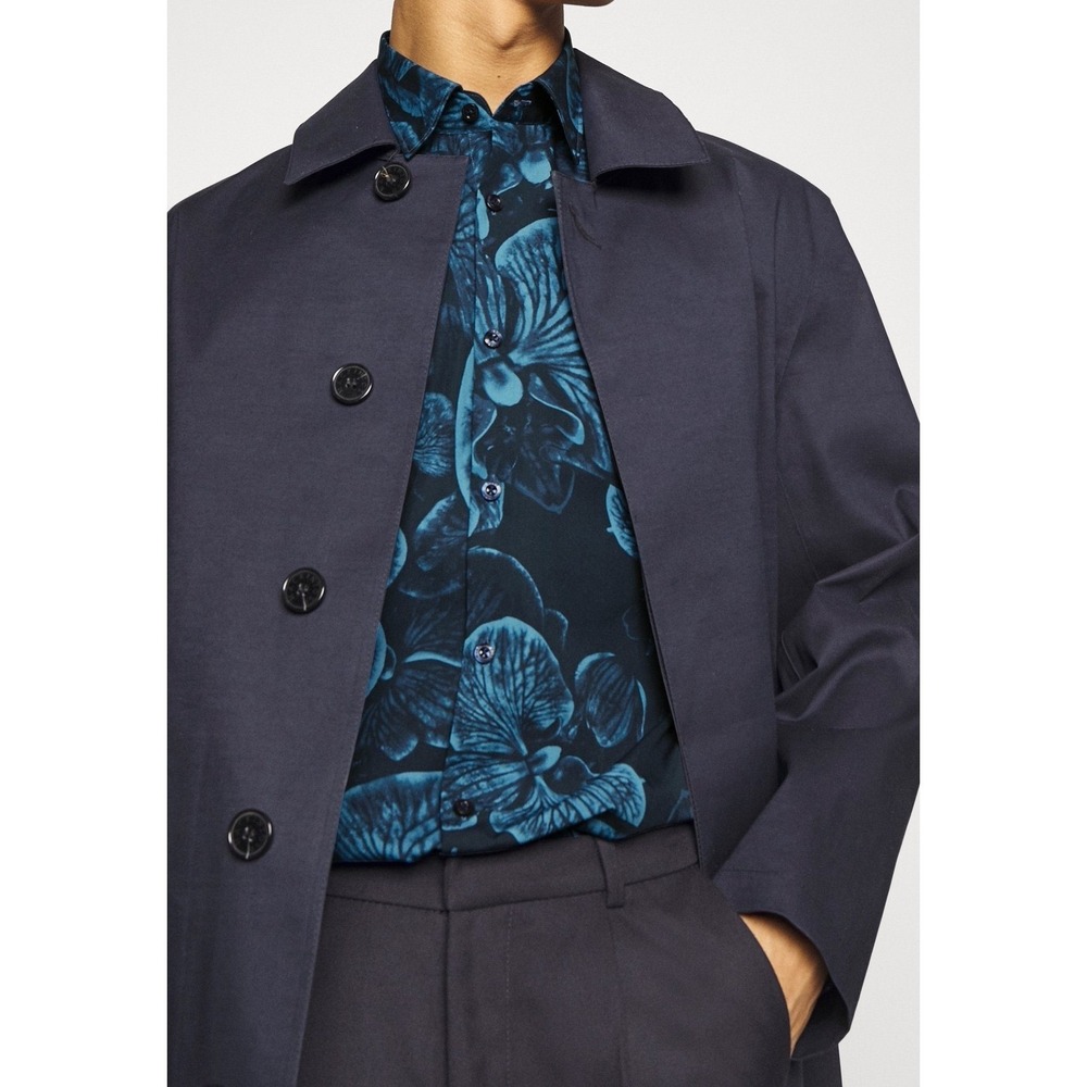 HUGO Boss Blue Orchid Floral Print Button Up Shirt XS - Picture 3 of 15